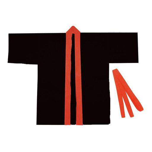 カラー不織布ハッピ 園児用 Cサイズ(黒・赤襟)半被 運動会 体育祭 衣装 ダンス 踊り チーム イベント 幼稚園 園児 子供 アーテック 3181 カラー不織布ハッピ 園児用 Cサイズ(黒・赤襟)半被 運動会 体育祭 衣装 ダンス 踊り チーム イベント 幼稚園 園児 子供 アーテック 3181