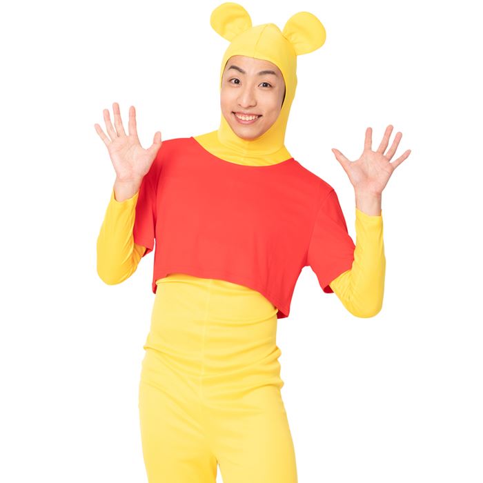 なりキャラ研究部 なり研 イエロータイツマン 全身タイツ なりきり 男女兼用 UNISEX メンズ レディース タイツ イエロー 黄色 くま 全タイ 全身 タイ...