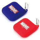 スマートポーチ カラビナ付 シリコンポーチ 小物入れ ケース マーベルロゴ MARVEL ロゴデザイン ネイビー レッド PGA PG-DAS7****(2)