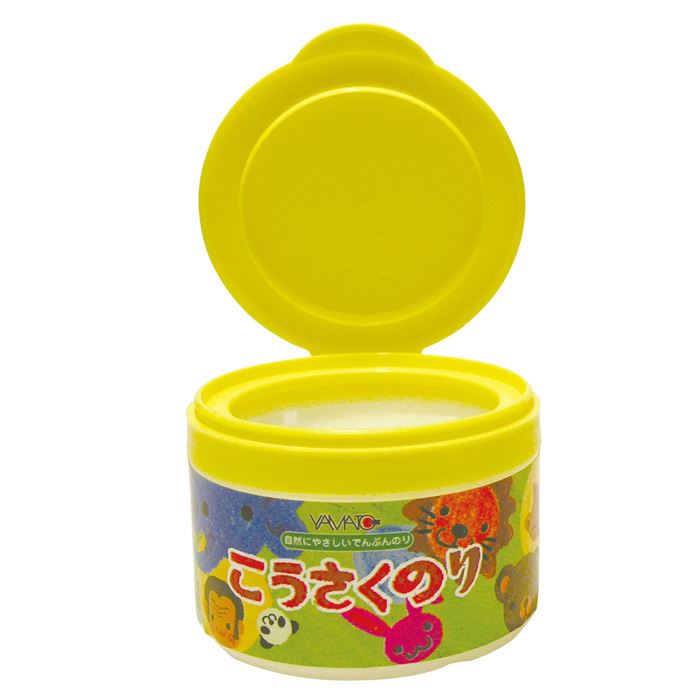 Paste - こうさくのり 工作用のり 糊 でんぷんのり フタ一体型 図工 工作 授業 作品 文房具 事務用品 アーテック 40548