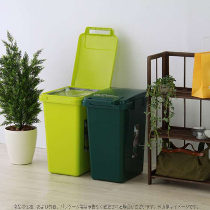 【北海道・沖縄・離島配送不可】【代引不可】ゴミ箱 ふた付 コンテナスタイル 45L 日本製 角型 ダストボックス ストッカー シンプル 東谷 CS3-45J [2]