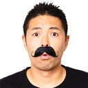 【即日出荷】宴会の達人 画家のひげ 黒 付け髭 ひげ ヒゲ 髭 宴会 パーティー イベント コスプレグッズ パーティーグッズ クリアストーン 456032089...
