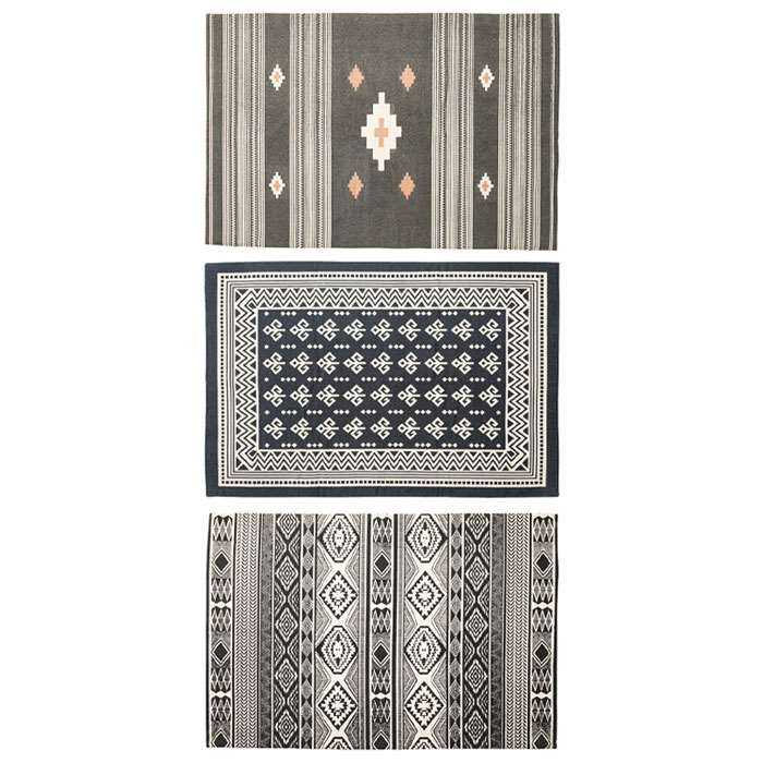 Rakuten - 【北海道・沖縄・離島配送不可】【代引不可】ラグ コットンラグ 170x230cm カーペット 長方形 デザインラグ 厚手ラグ 敷 インテリア 室内 部屋 模様替え 新生活 東谷 TTR-163