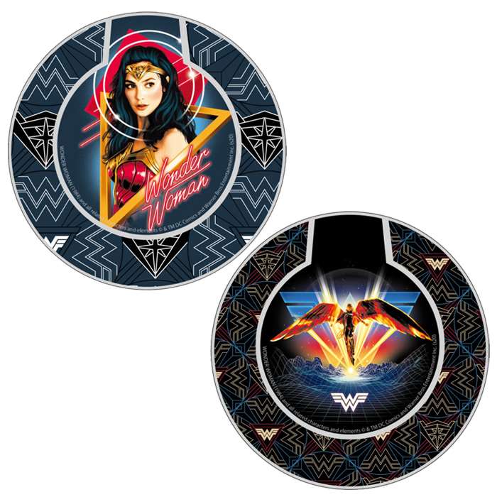 充電器 ワイヤレス 無線 ワイヤレス充電器 Wonder Woman ワイヤレスチャージャー WIRELESS CHARGER 置くだけ充電 無線充電器 丸型 ワンダーウーマン グルマンディーズ WWM-09