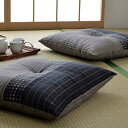 【代引不可】座布団 銘仙判 しじら 日本製 綿100% 和柄 約55cn×59cm 2枚組 ざぶとん 和室 IKEHIKO YKR55592P