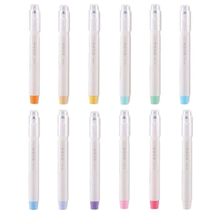 マルライナー ホソ ホソタイプ MARU 同色5本セット 細字蛍光ペン 文房具 丸いペン先 ライナー ペン 筆記具 同じ色5本セット エポックケミカル ***-0140