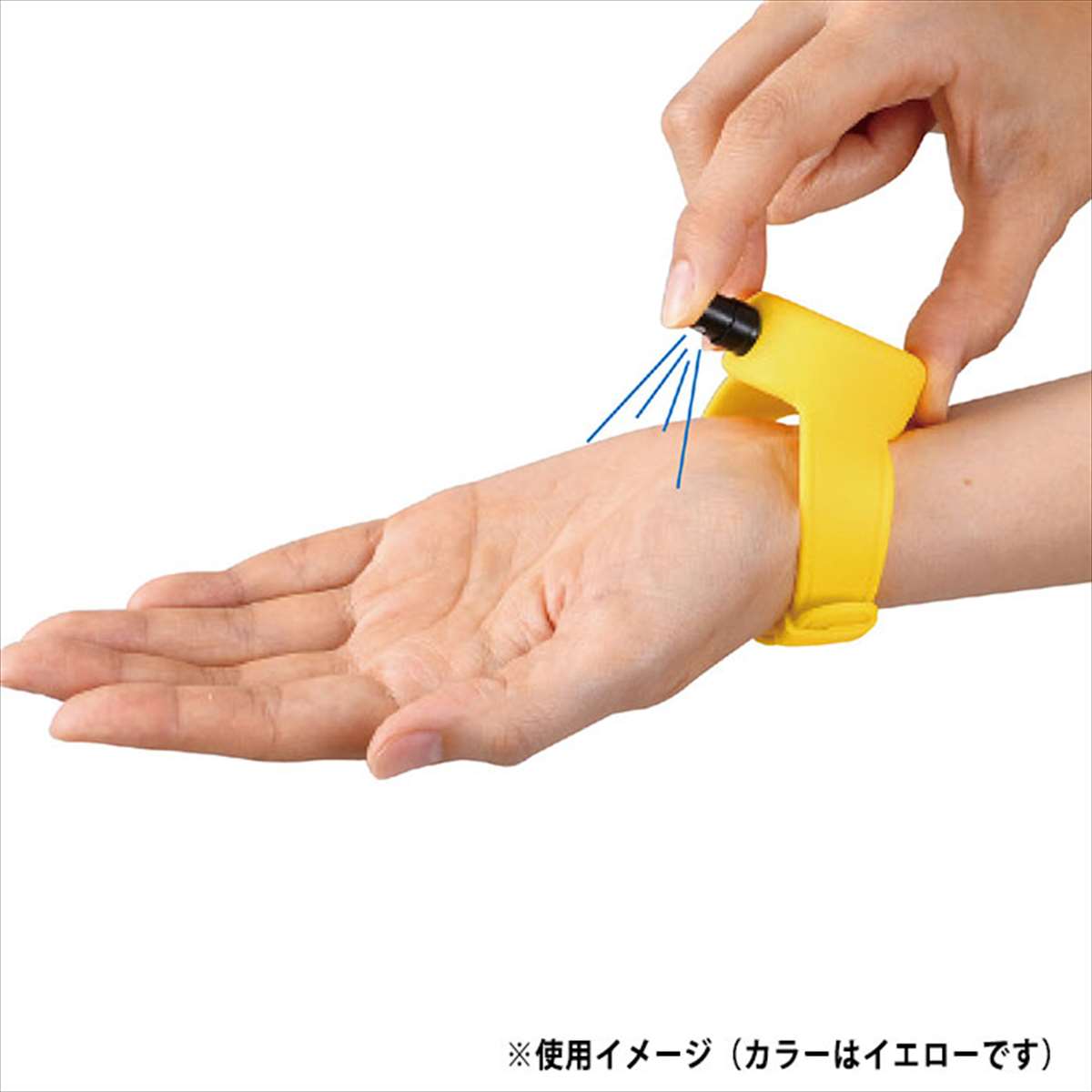 消毒液用リストバンド ブラック 15ml ミニサイズ 腕時計型リストバンド ウォッチ型...