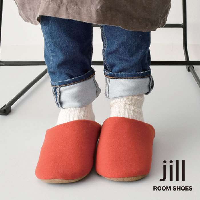 JILL ルームシューズ レディース 23～24.5cm バブーシュスリッパ バブーシュ型 バイカラー 室内履き スリッパ おしゃれ 現代百貨 A460