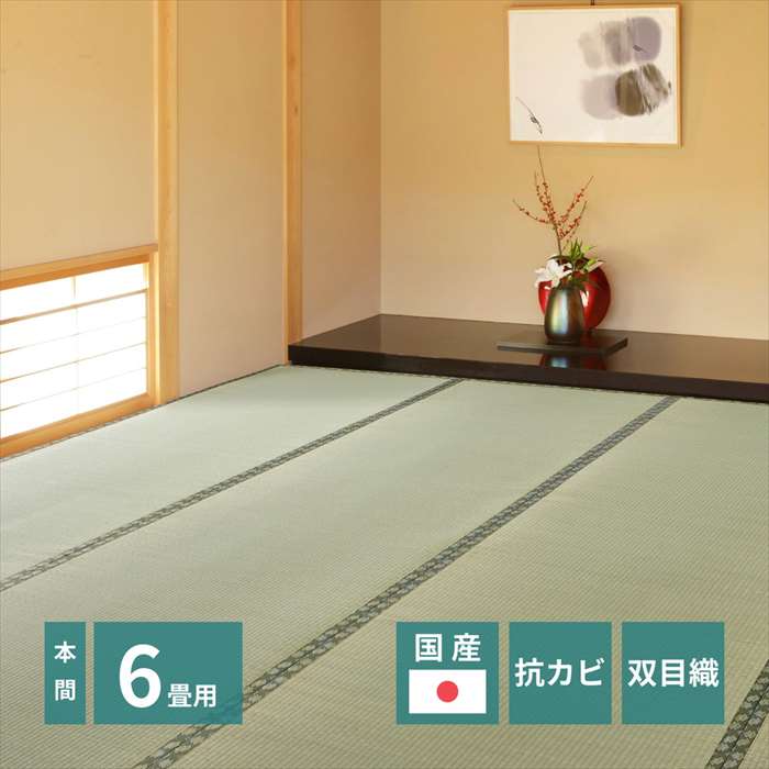 Rakuten - 【北海道・沖縄・離島配送不可】【代引不可】い草カーペット 天草 286x382cm 本間6畳 い草ラグ イ草カーペット 上敷き 敷き詰めタイプ 和 ござ HAGIHARA 159058860