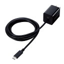 【代引不可】USB Type-C 充電器 PD 対応 最大出力20W Type C ケーブル ブラック 一体型 1.5m iPhone iPad Pro Air Galaxy Xperia AQUOS Android 各種 他対応 軽量 エレコム MPA-ACCP37BK(2)
