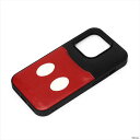 iPhone 14 Pro 6.1インチ 用 ケース カバー タフポケットケース ミッキーマウス 耐衝撃 カードポケット Disney ディズニー PGA PG-DPT22Q10MKY