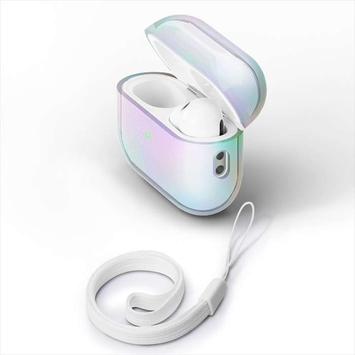 AirPods Pro 第2世代 対応 ソフトケース オーロラ エアポッズプロ ケース 衝撃に強い やわらか素材 PGA PG-APP2TP02AR
