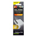 Galaxy S23 SC-51D / SCG19 レンズカバー クリア カメラ保護 ガラスフィルム 高透明 強化ガラス 表面硬度10H 指紋防止 飛散防止 貼り付けツール付属 エレコム PM-G231FLLP1CR
