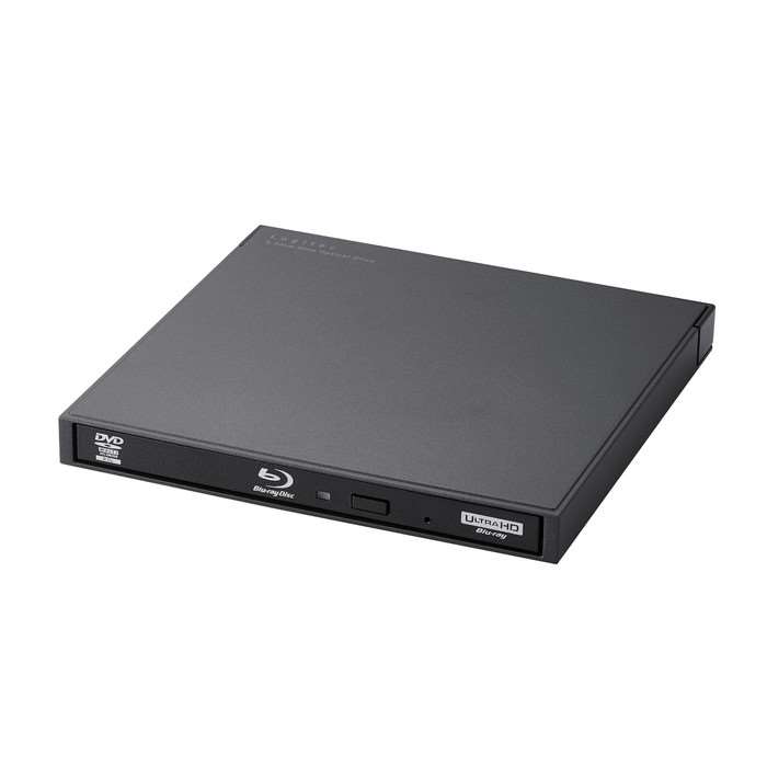 【沖縄・離島配送不可】【代引不可】外付け ブルーレイドライブ ブラック BDXL DVD CD USB 3.2 Gen1 ケーブル2本 Type-C + Type-A 書込み/再生ソフト ロジテック LBD-PWB6U3CSBK