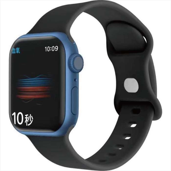 Rakuten - Apple Watch 41/40/38mm対応 シリコンバンド ブラック アップルウォッチ ベルト バンド シリコン カラー シンプル うぃすたりあ GRK-WS10BK