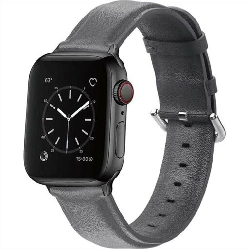 Apple Watch 41/40/38mm対応 レザーバンド グレー アップルウォッチ ベルト バンド PUレザー おしゃれ シンプル うぃすたりあ GRK-WS11GR Apple Watch 41/40/38mm対応 レザーバンド グレー アップルウォッチ ベルト バンド PUレザー おしゃれ シンプル うぃすたりあ GRK-WS11GR