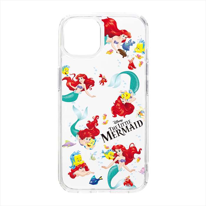 iPhone15 対応 ケース カバー クリアハイブリッドケース アリエル Disney キャラクター iPhoneカバー iPhoneケース Premium Style PG-D23APT11ARL