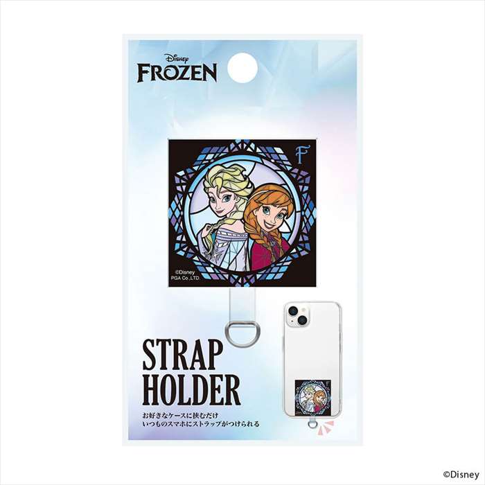 ディズニープリンセス ステンドグラス調 ストラップホルダー アナと雪の女王 Disne...
