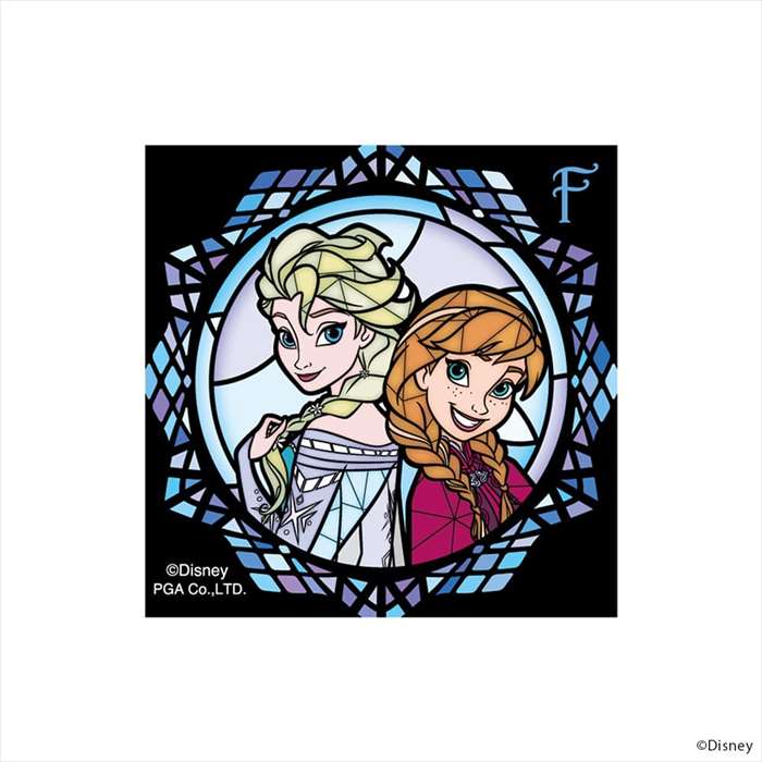 스티커 씰 디즈니 프린세스 스테인드 글라스 아나와 눈의 여왕 Disney Elsa Anna 스티커 PGA PG-DSTK33FRZ