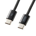 【代引不可】USB Type-Cシリコンメッシュケーブル(PD60W・1m・ブラック)Type-Cケーブル 急速充電 データ通信 サンワサプライ KU-CCP6...
