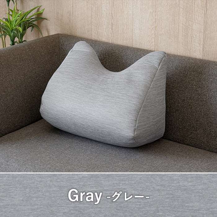 【代引不可】クッション リビング 寄りかかり 冷感 ひんやり シンプル スマホ リラックス 約55×35×25cm グレー IKEHIKO 1223660131001 [2]