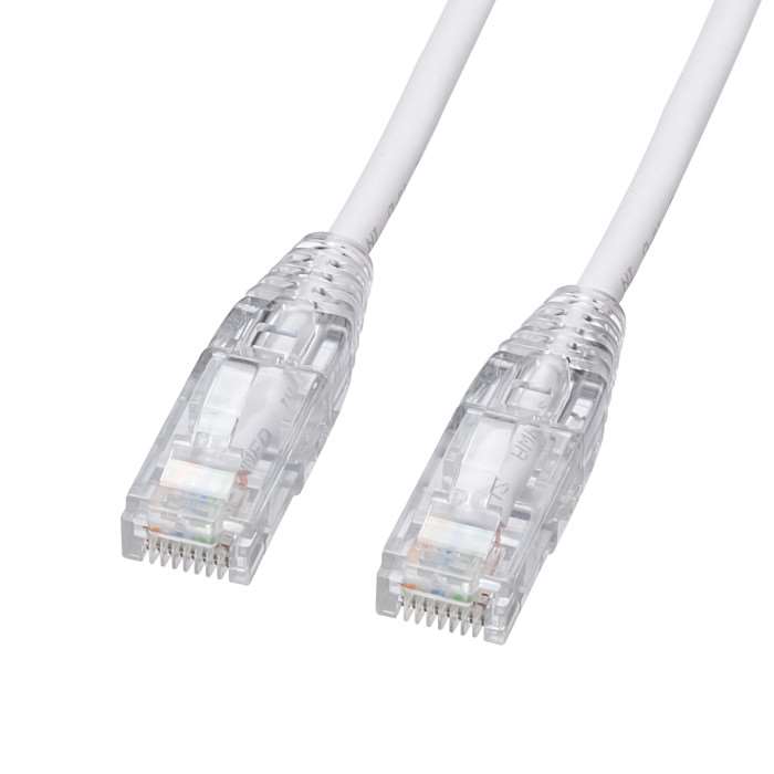SEARCH WORD：LANケーブル LAN ケーブル 配線 線 スリム やわらか ソフト ツメ折れ防止コネクタ カテゴリ6 商品概要：●ケーブルが柔らかく、絡みにくい「やわらかLANケーブル」です。●伝送速度1Gbps、伝送帯域250MHzを実現した、ギガビット対応LANケーブルです。●ケーブル径4.0mmのスリム仕様で、取り回しがよく、スッキリと配線が可能です。●ツメ折れ防止構造のへの字ラッチ形状をしたポリカーボネートコネクタを採用しています。●ラッチカバーが無いので、コネクタ抜き差し際、スムーズな操作が出来ます。●ケーブル折れ曲げの際、ケーブル芯線を守るブーツ一体型です。●耐温度性能、耐油性能、対UV性能に優れた材質のLANケーブルです。●火災の延焼原因になりにくい難燃素材を使用しています。商品仕様：■メーカー：サンワサプライ■JANコード：4969887770733■商品名：カテゴリ6 LANケーブル 5m ホワイト（スリム、やわらか、ツメ折れ防止コネクタ）■型番：KB-SL6YS-05W■ケーブル長：5m■カラー：ブルー■コネクタ：コネクタ形状:RJ-45コネクタ　スリムコネクタ:有　ツメ折れ防止コネクタ:有への字ラッチコネクタ　ツメ折れ防止カバー:無■ケーブル：形状タイプ:極細タイプ　ケーブル構造:UTP　ケーブル導体:28AWG　ケーブル導体構造:より線　結線仕様:ストレート結線　色配線:TIA/EIA-568B　ケーブル直径:4mm■その他仕様：カテゴリ:CAT6　規格名:1000BASE-TX　対応カテゴリ・規格:カテゴリ6（1000BASE-TX）、カテゴリ5e（1000BASE-T）、カテゴリ5（100BASE-TX）、カテゴリ3（10BASE-T）適合　通信速度:1Gbps, 100Mbps, 10Mbps　周波数特性:250MHz■検査：100%導通検査■対応環境（機器）：光回線（FTTH超高速光インターネット）、ケーブルTV回線（CATVモデム）、ADSL回線（ADSLモデム）、ネットワーク回線（ネットワーク機器）、デジタルテレビ、デジタルオーディオ、ハードディスクレコーダ（RJ-45ポートを持つ機種）、INS64（30m以下）対応※ギガビット接続については、接続する他の機器・ケーブルが全てギガビットに対応する必要があります。■形状仕様タイプ：極細ケーブル■ケーブル芯数：8芯（4P)■対応温度範囲：－40～85℃※商品概要、仕様、サービス内容及び企業情報などは商品発表時点のものです。※最新の情報に関しましては、メーカーサイトをご覧ください。※発売前予約商品についてはメーカーの商品製造数により納期が遅れる場合やご注文キャンセルをお願いする場合がございます。