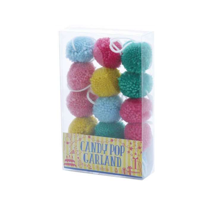 CANDY POP ガーランド Sサイズ 257cm（PALE)ポンポン 毛糸 飾り付け 装飾 デコレーション Xmas Christmas 現代百貨 K999PA