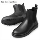 メンズ サイドゴアブーツ SIDE GORE BOOTS メンズサイズ メンズブーツ glabella glbb-312-*-BK