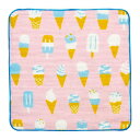 HELLO BEAR タオルハンカチ アイス 25x25cm ミニタオル ポップ かわいい キッズ向け 現代百貨 A293ICE