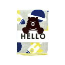 HELLO BEAR タオルハンカチ スペース 25x25cm ミニタオル ポップ かわいい キッズ向け 現代百貨 A293SP