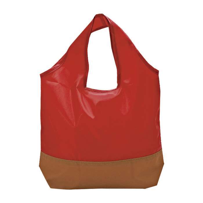 Tote Bag Type - エコバッグ ソリッド Sサイズ RED 洗える 洗濯可能 リフレクター付き コンパクトに折りたためる 男女兼用 コンビニ レジ袋 小さめ コンビニサイズ メンズ レディース 携帯 持ち歩き PASSO A409RD