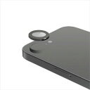 【代引不可】iPhone 16e カメラフィルム ガラス 高透明 表面硬度10H 指紋防止 カメラレンズ保護カバー 貼り付けツール付 ブラック エレコム PM-...