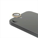 【代引不可】iPhone 16e カメラフィルム ガラス 高透明 表面硬度10H 指紋防止 カメラレンズ保護カバー 貼り付けツール付 シャンパンゴールド エレコム PM-A25SFLLGGD
