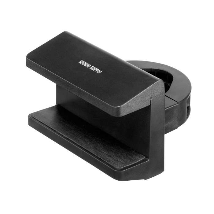 【代引不可】電源タップホルダー（支柱取付タイプ） サンワサプライ TAP-CLAMP2BK