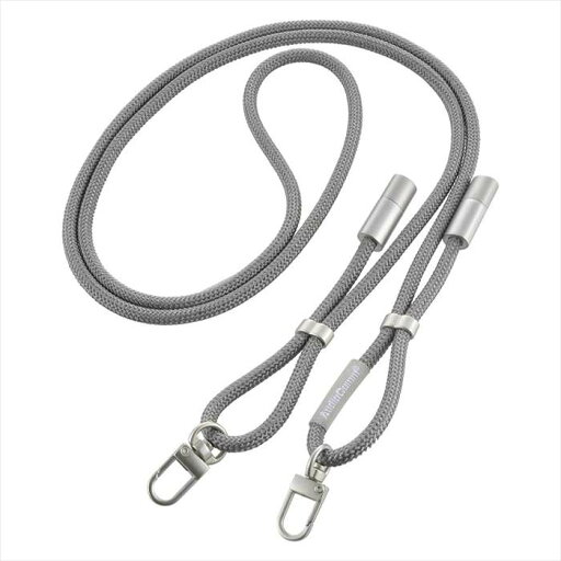チャージングストラップケーブル(編み込み/USB-C to USB-C/1.5m/グレー) OHM SMT-LSCL15N-H チャージングストラップケーブル(編み込み/USB-C to USB-C/1.5m/グレー) OHM SMT-LSCL15N-H
