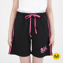 クロミ ラインジャージハーフパンツ (BK) Mサイズ レディースサイズ サザック SAN-1928M_BK
