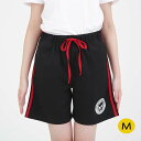 バッドばつ丸 ラインジャージハーフパンツ (BK) Mサイズ レディースサイズ サザック SAN-1929M_BK