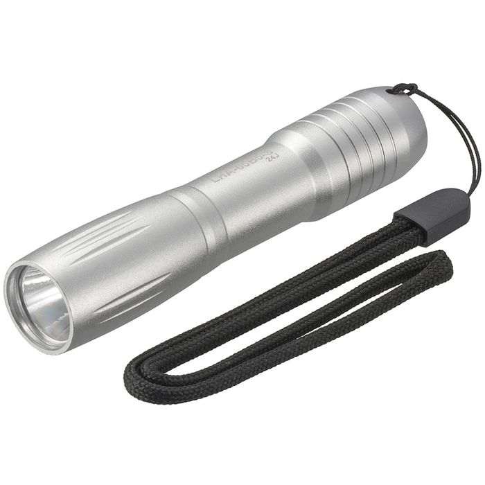 LEDコンパクトライト(フルアルミボディ/白色LED/50 lm/保護等級IPX3/連続使用11時間/単3形×1本使用/シルバー) OHM LHA-05B5-S