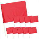 サテン大旗 φ12mm メタリックレッド 10本組 旗 フラグ フラッグ セット まとめ買い 運動会 チーム クラス アーテック 18421