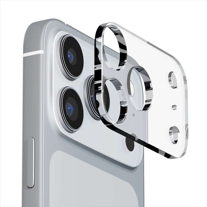 iPhone17 Pro Max 対応 カメラレンズフレーム クリア PGA PG-25DLGD01CL