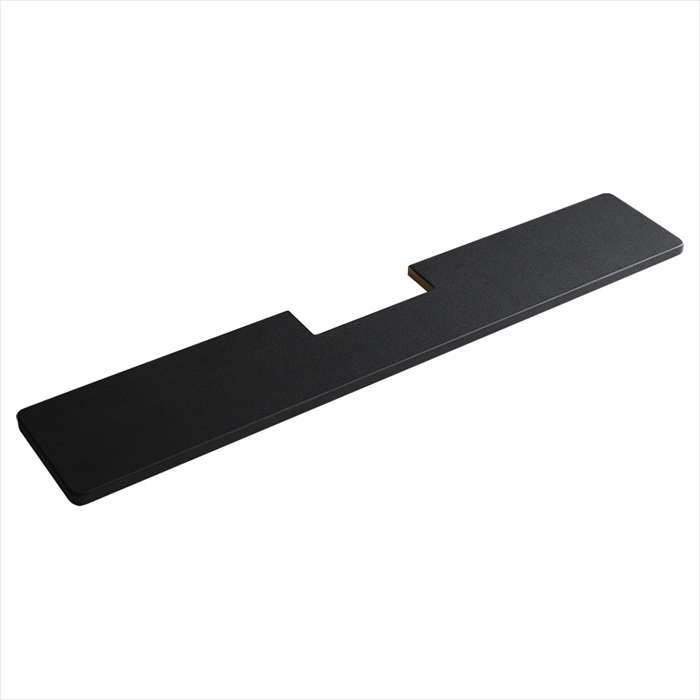 Rakuten - 【北海道・沖縄・離島配送不可】【代引不可】壁寄せ五面体テレビスタンド Criste クリスト 専用サウンドバー棚板 ブラック ホームテイスト LBWAT--BK