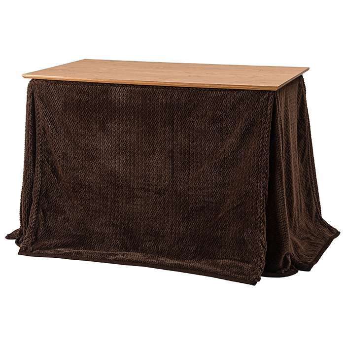 【北海道・沖縄・離島配送不可】【代引不可】ダイニング用 こたつ布団 ブラウン 天板サイズ105x60cm専..