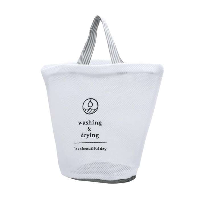 ランドリーネットバッグ Sサイズ GRAY トートバッグタイプ 現代百貨 A578GY