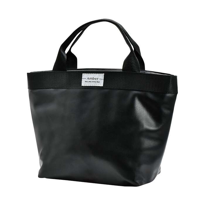 Amber ランチバッグ BLACK トートバッグ お弁当バッグ 通勤 通学 現代百貨 A724BK