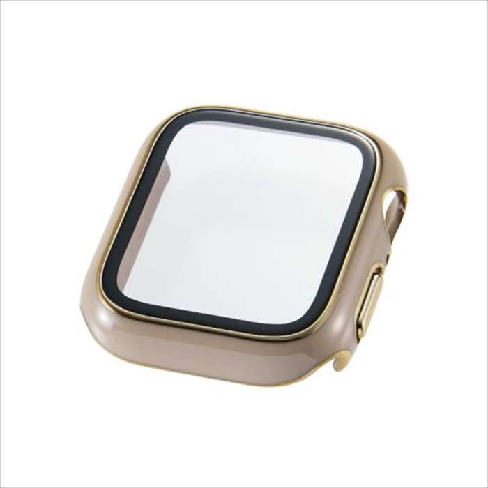 乐天商城 - 【代引不可】アップルウォッチ カバー SE 第3世代 / 第2世代 [ 40mm ] フルカバー ケース グレージュ 強化ガラス 10H メタリックライン 耐衝撃PCフレーム 指紋防止 飛散防止 エレコム AW-25EFCGJGB
