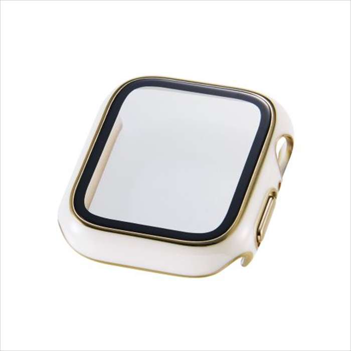 其它 - 【代引不可】アップルウォッチ カバー SE 第3世代 / 第2世代 [ 40mm ] フルカバー ケース ホワイト 強化ガラス 10H メタリックライン 耐衝撃PCフレーム 指紋防止 飛散防止 エレコム AW-25EFCGJWH