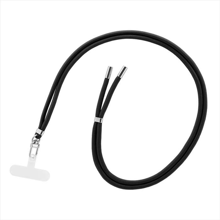 Rakuten - スマートフォン（汎用） ショルダーストラップ「SHOULTY MULTI STRAP」丸紐タイプ ブラック LEPLUS NEXT LN-SS24BK
