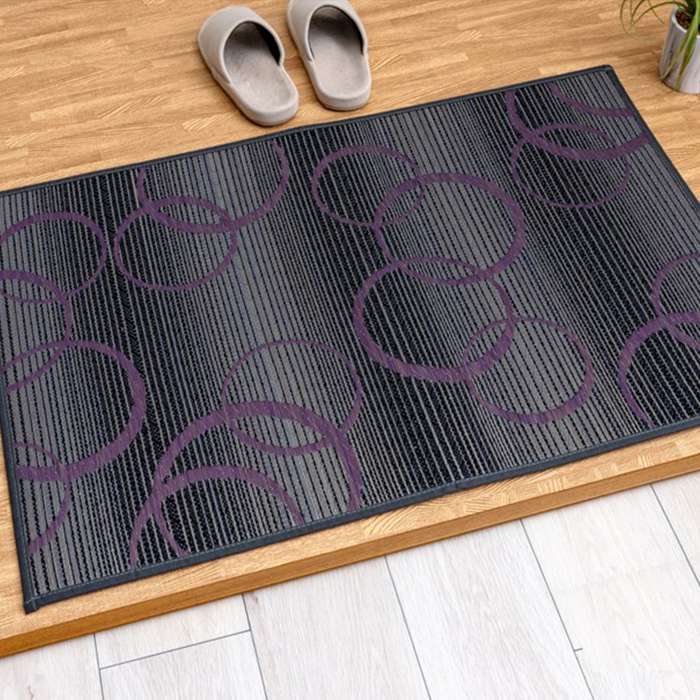 Mats - 【代引不可】マット 玄関マット Fマルコス グレー 50×80cm インテリア マット 新生活 IKEHIKO 1080990134504