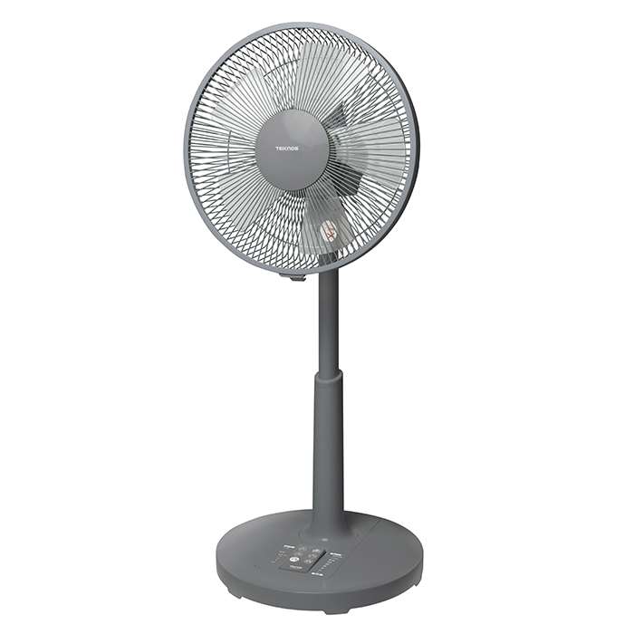 扇風機 グレー 30cm羽根 DCモーター フルリモコン リビング扇風機 5枚羽根 DC扇風機 TEKNOS KI-360DC(G)
