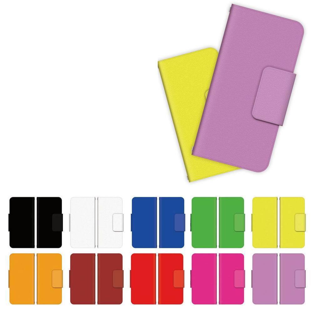 AQUOS 手帳型 ケース カバー AQUOS R3 R2 compact sense2 sense R compact Android One X1 ea R 各種アクオスに対応 カラー単色 シンプル 無地 B2M TH-SHARP-CLT-WH